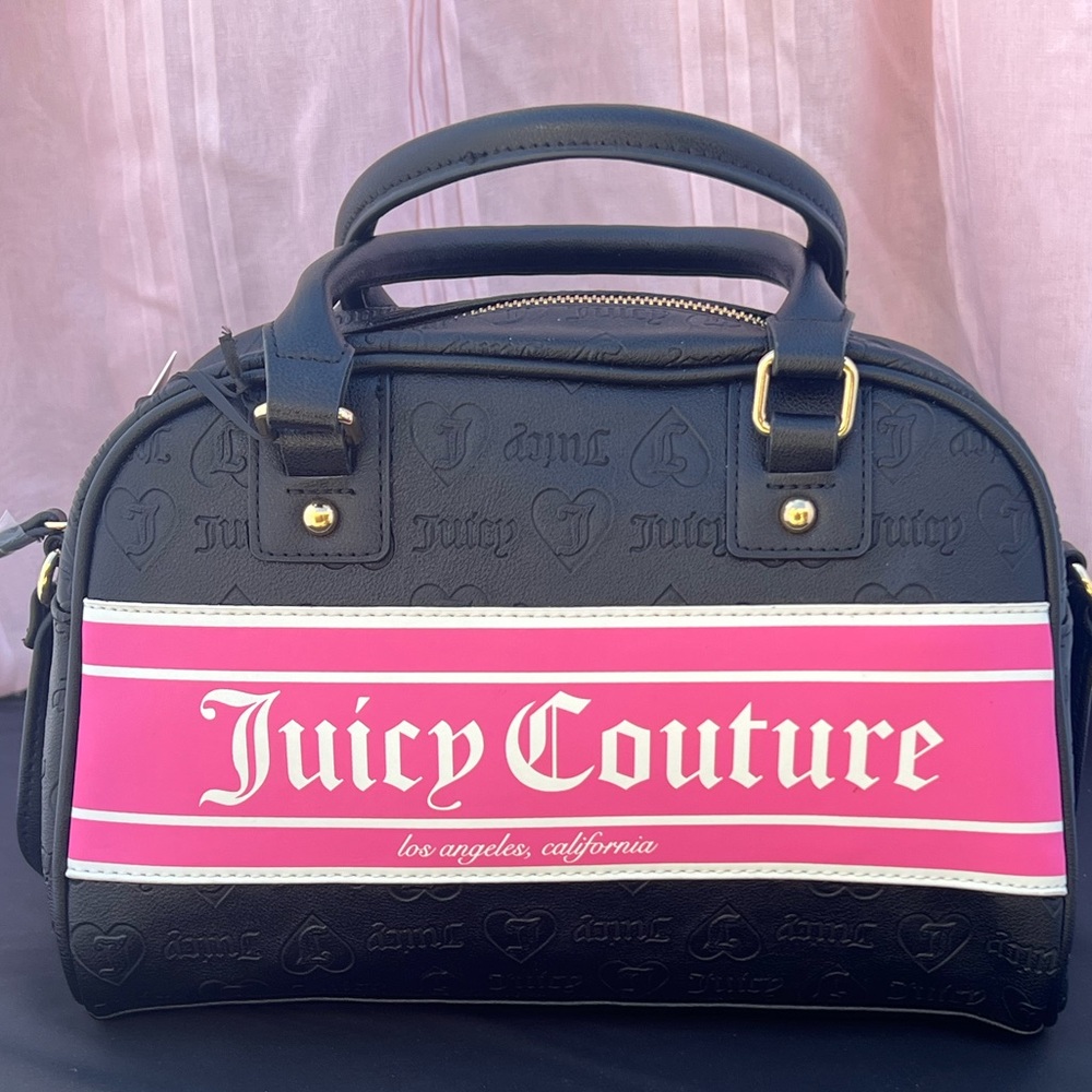 Juicy Couture Black and Pink Women's Bag
